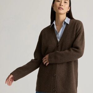 Quince Chocolate Brown Women's Cardigan
